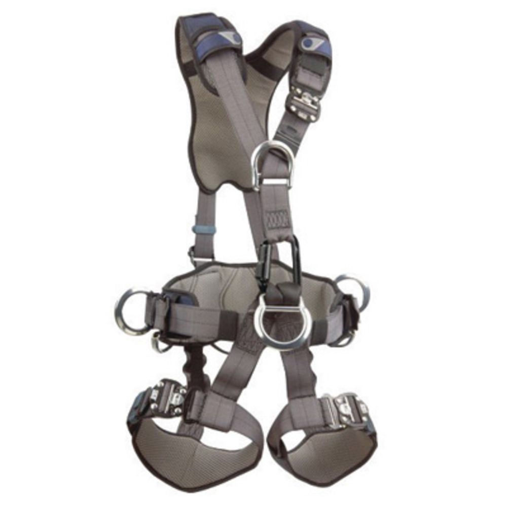 3M DBI-SALA Medium ExoFit Full Body Style Harness With Back, Front And Side D-Ring And Coated Hardware
