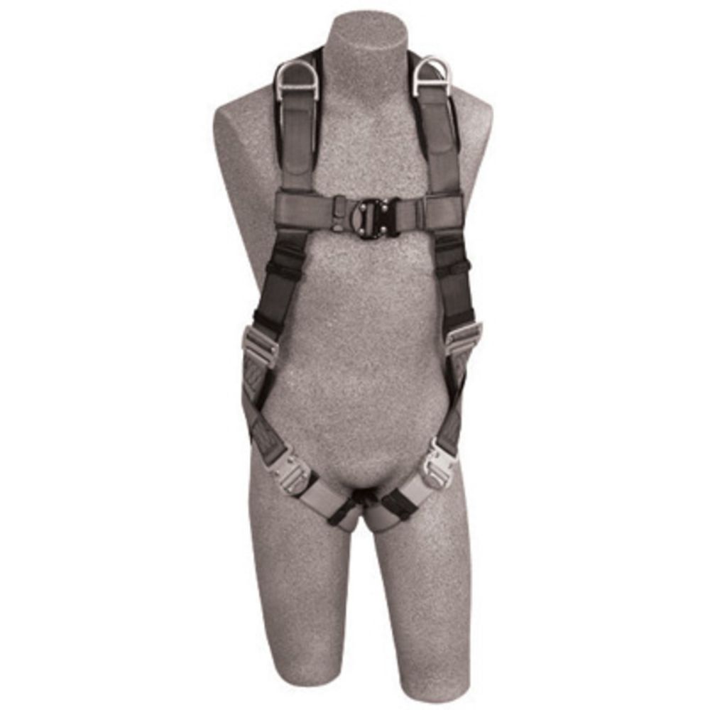 3M DBI-SALA Medium ExoFit Full Body/Vest Style Harness With Back And Shoulder D-Ring, Quick Connect Chest And Leg Strap Buckle, Loops For Body Belt And Built-In Comfort Padding