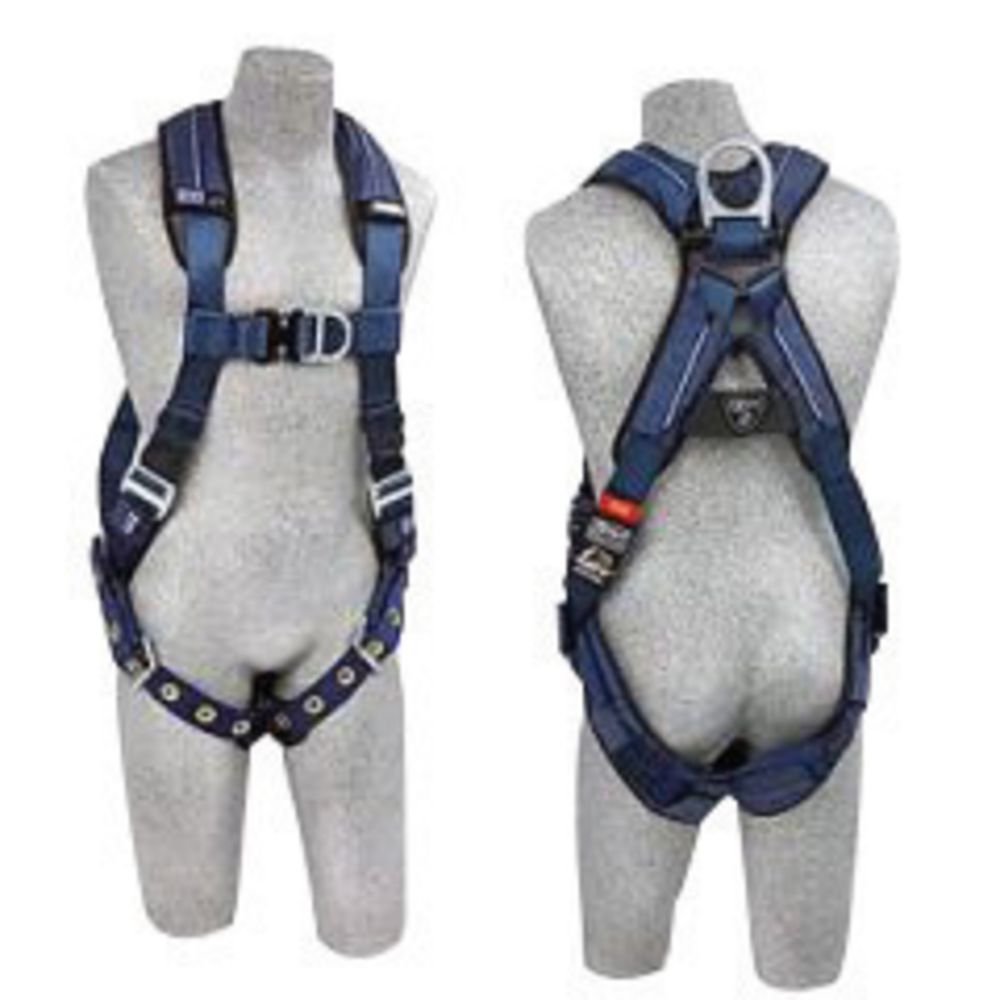 3M DBI-SALA Medium ExoFit XP Full Body/Vest Style Harness With Back D-Ring And D-Ring, Loops For Belt, Tongue Leg Strap Buckle And Removable Padding