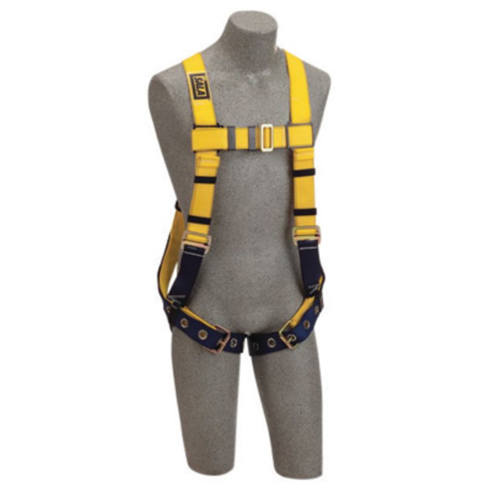 3M DBI-SALA Small Delta No-Tangle Construction/Full Body/Vest Style Harness With Back D-Ring, Tongue Leg Strap Buckle And Loops For Belt