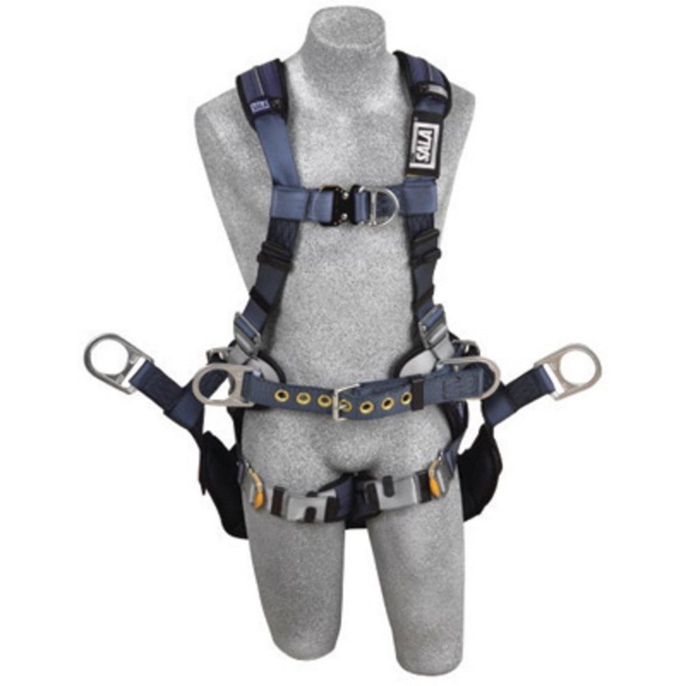 3M DBI-SALA Small ExoFit XP Full Body/Vest Style Harness With Back And Side D-Ring, Belt With Pad, Seat Sling With Suspension D-Ring, Quick Connect Chest And Leg Strap Buckle And Removable Comfort Padding