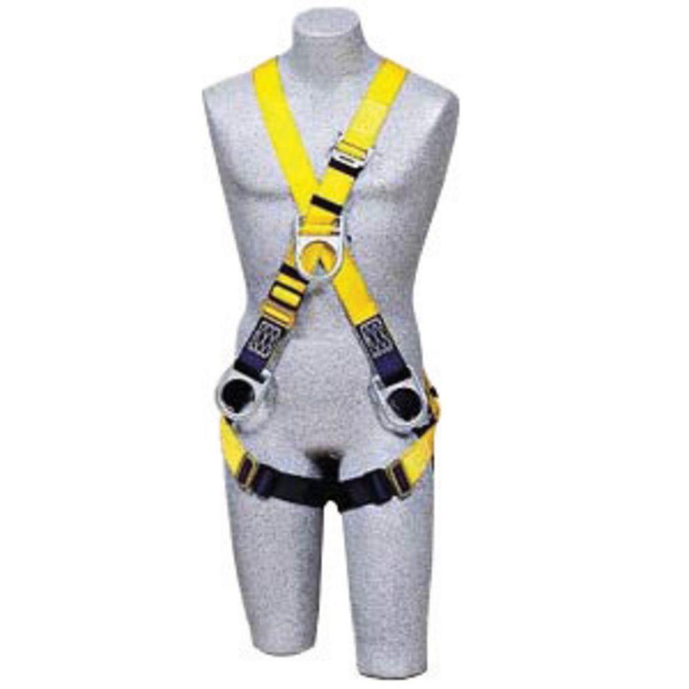 3M DBI-SALA Universal Delta Construction/Cross Over Style Harness With Stand Up Rear D-Ring, Front D-Ring, Pass Thru Leg Strap, Parachute Buckles On Lower Shoulder Strap And Loops For Belt