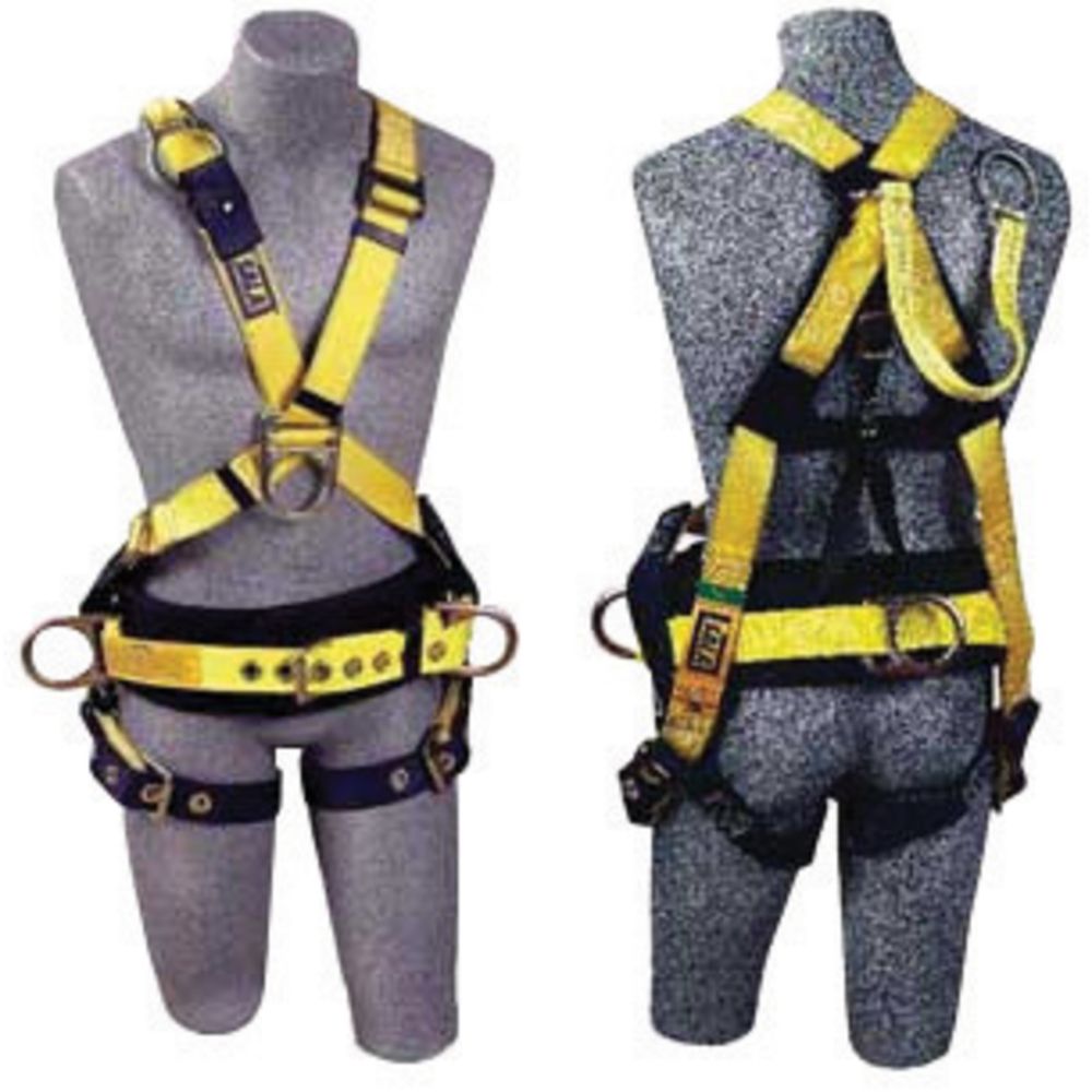 3M DBI-SALA X-Large Delta II Crossover Style Harness With Back D-Ring With 18 Inch Extension, Adjustable Front D-Ring, Body Belt, Back D-Ring And Foam Back Pad, Side D-Rings And Tongue Buckle Legs Straps