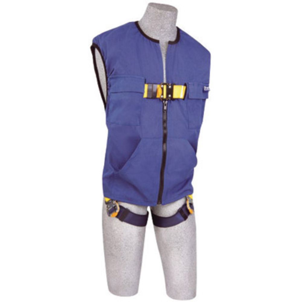 3M DBI-SALA X-Large Delta No-Tangle Full Body/Workvest Style Harness With Back D-Ring And Quick Connect Leg Strap Buckle