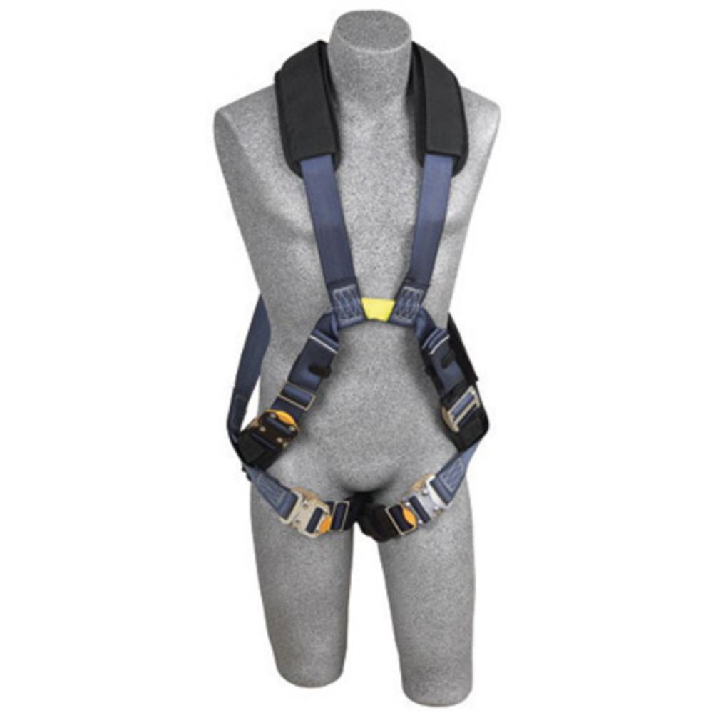 3M DBI-SALA X-Large ExoFit XP Arc Flash Cross Over Style Harness With Quick Connect Buckle Leg Strap, Nomex Kevlar Comfort Padding, Back And Front Web Loops, Leather Insulators And No Metal Above Waist Loops Only