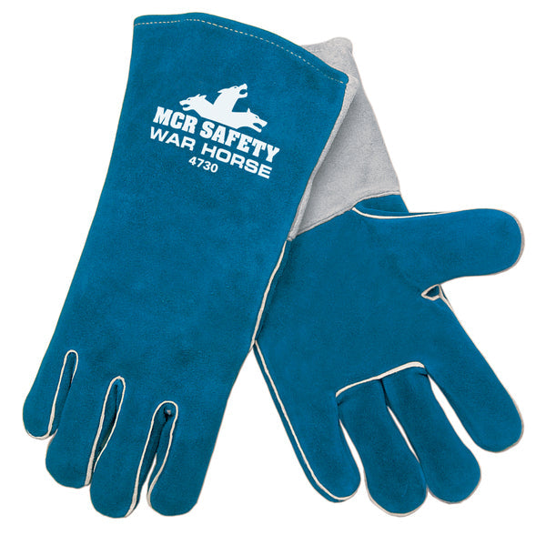 MCR Safety War Horse Foam Lined Blue Welder