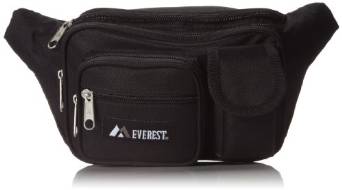 Everest Multiple Pocket Waist Pack  - Black