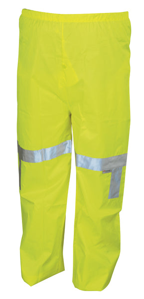 MCR Safety Poly/Pu, Class III, Limegreen Waist Pant