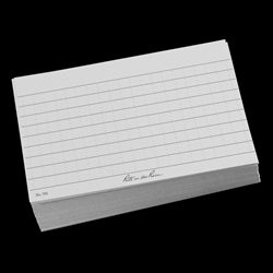 INDEX CARDS