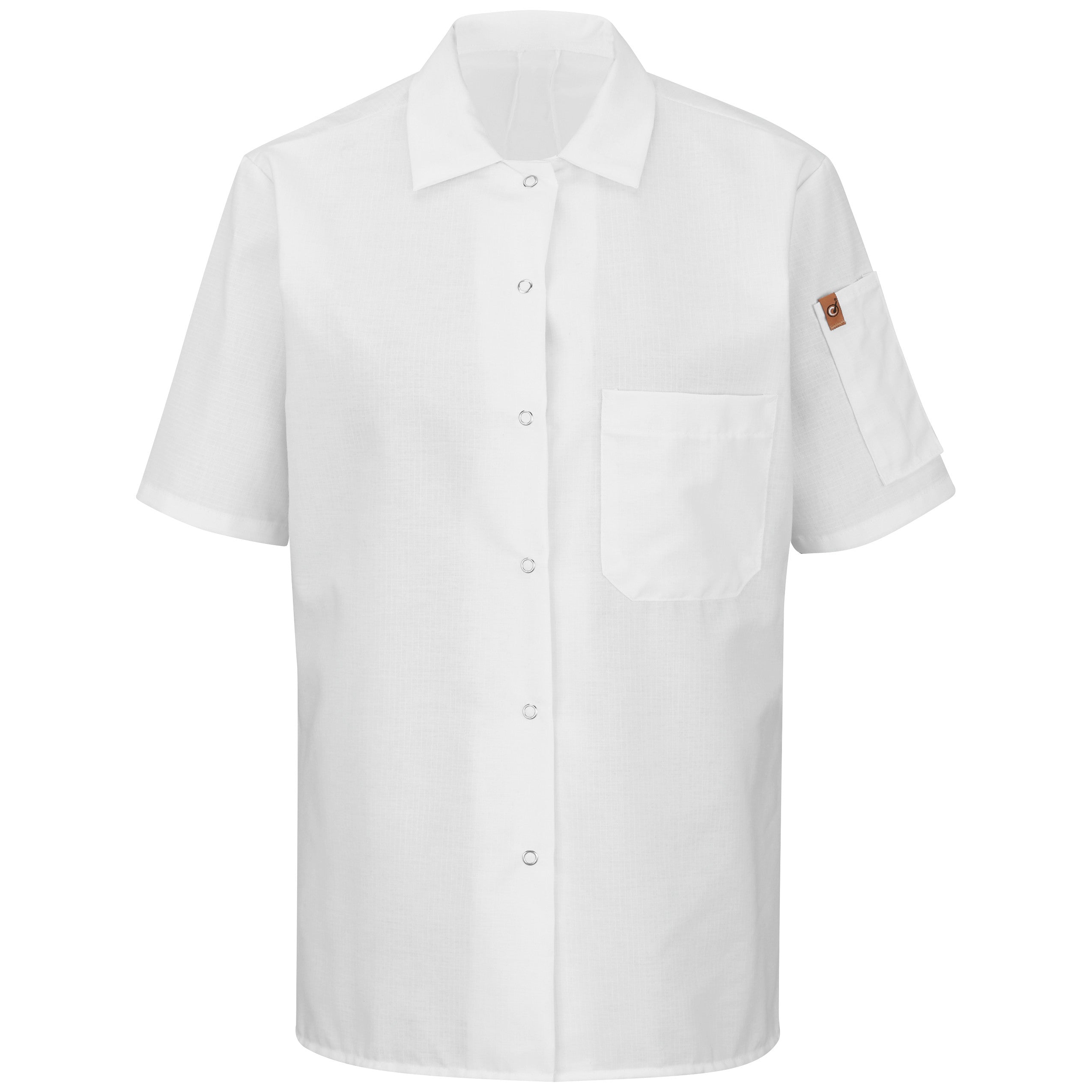 Red Kap Women's Short Sleeve Cook Shirt with OilBlok + MIMIX