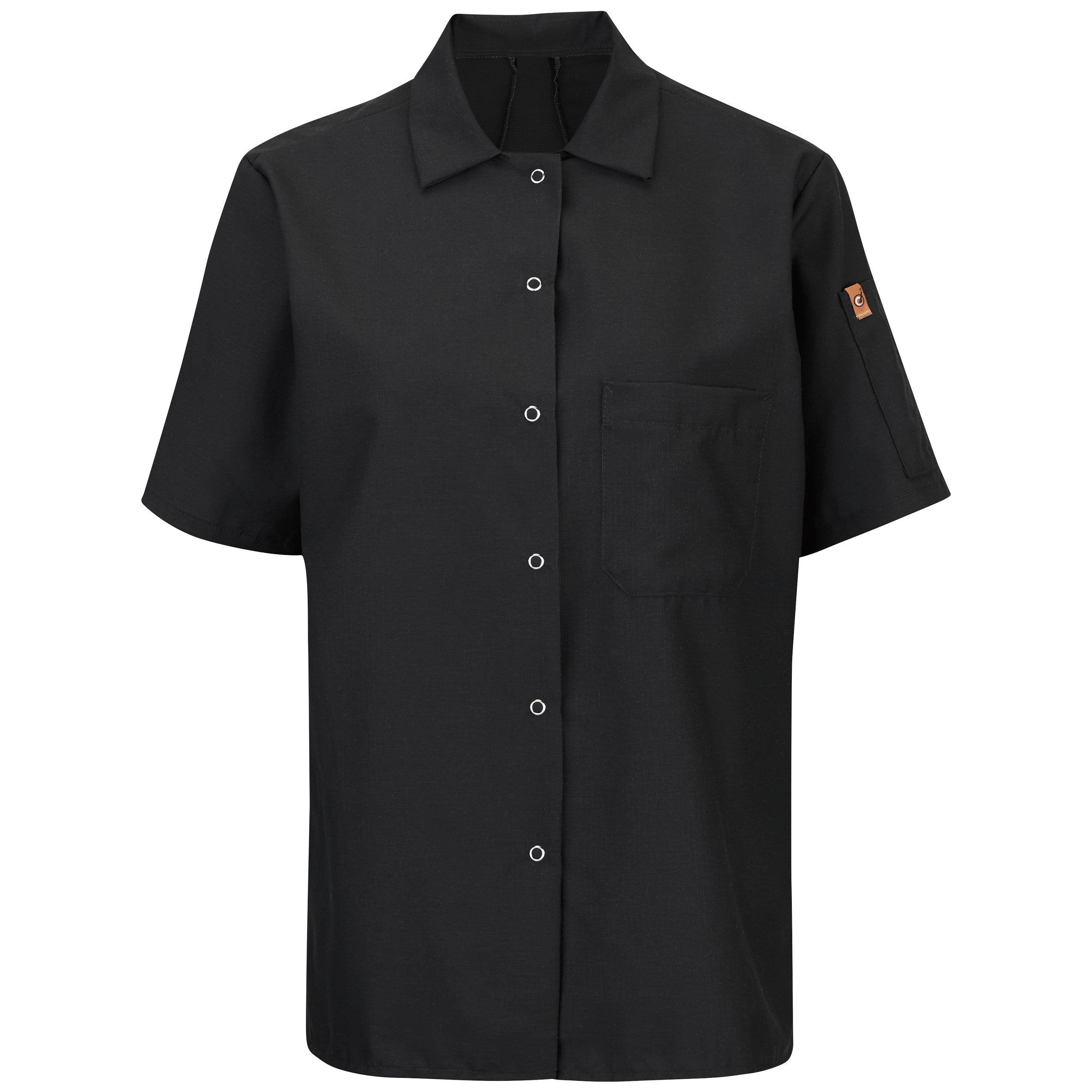 Red Kap Women's Short Sleeve Cook Shirt with OilBlok + MIMIX