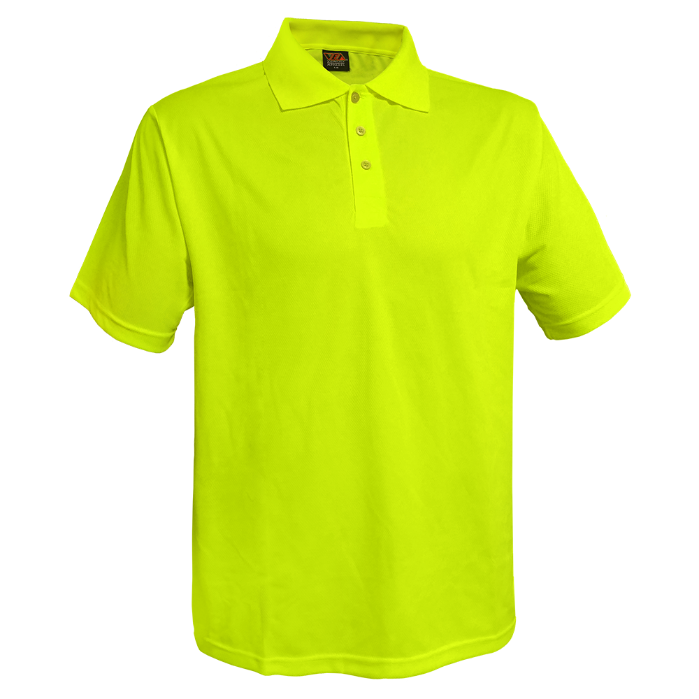 Reflective Apparel High Visibility Polo Shirt Lime Birdseye Non-ANSI