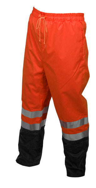 MCR Safety Pu/Poly, Class 3 Waist Pants,Fl Orange