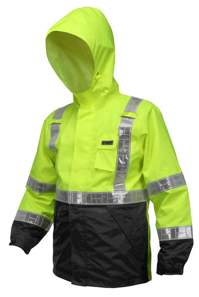 MCR Safety Breathable Pu/Poly, Class 3 Jacket W/ H