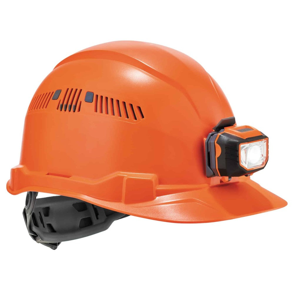 Skullerz 8972LED Class C Cap-Style Hard Hat + LED Light - Ratchet Suspension