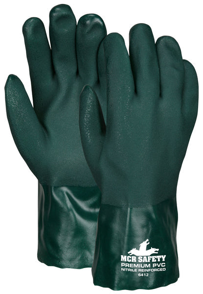 MCR Safety Green Sandy PVC 12" Jersey
