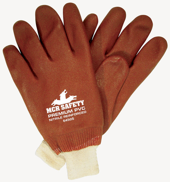 MCR Safety Red Sandy PVC Knit Wrist Jersey