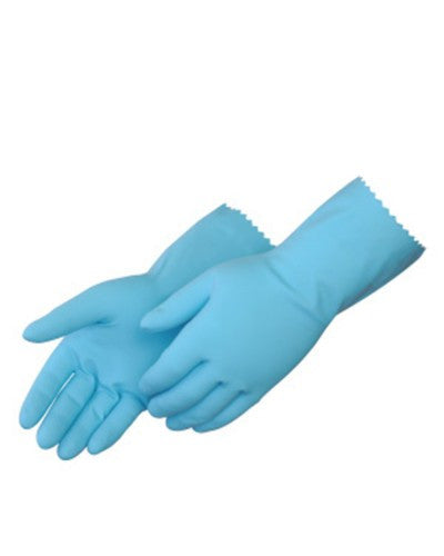 Blue latex household Gloves - Dozen