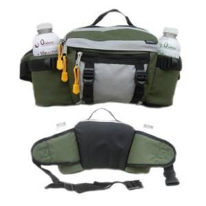 Lumbar Waist Pack - Holds Two Water Bottles - Olive