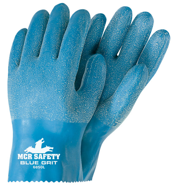 MCR Safety Blue Grit Rubber Dip 10"