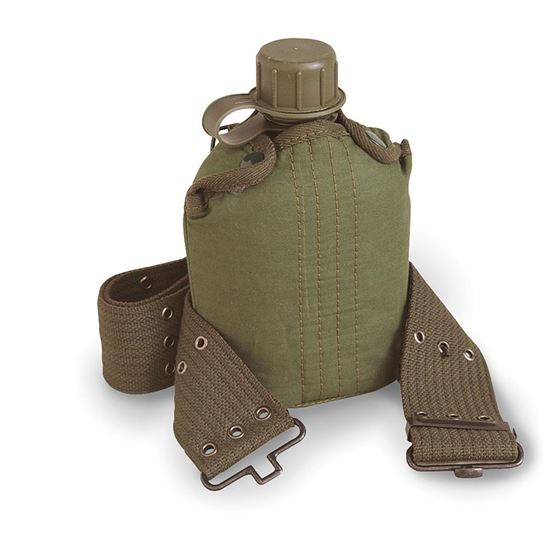 Plastic Canteen/Cover/Belt Set