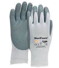 G-Tek MaxiFoam Gloves Foam Nitrile Coated Palm-Finger Tips