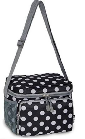 Everest Cooler Lunch Bag - Black Dots