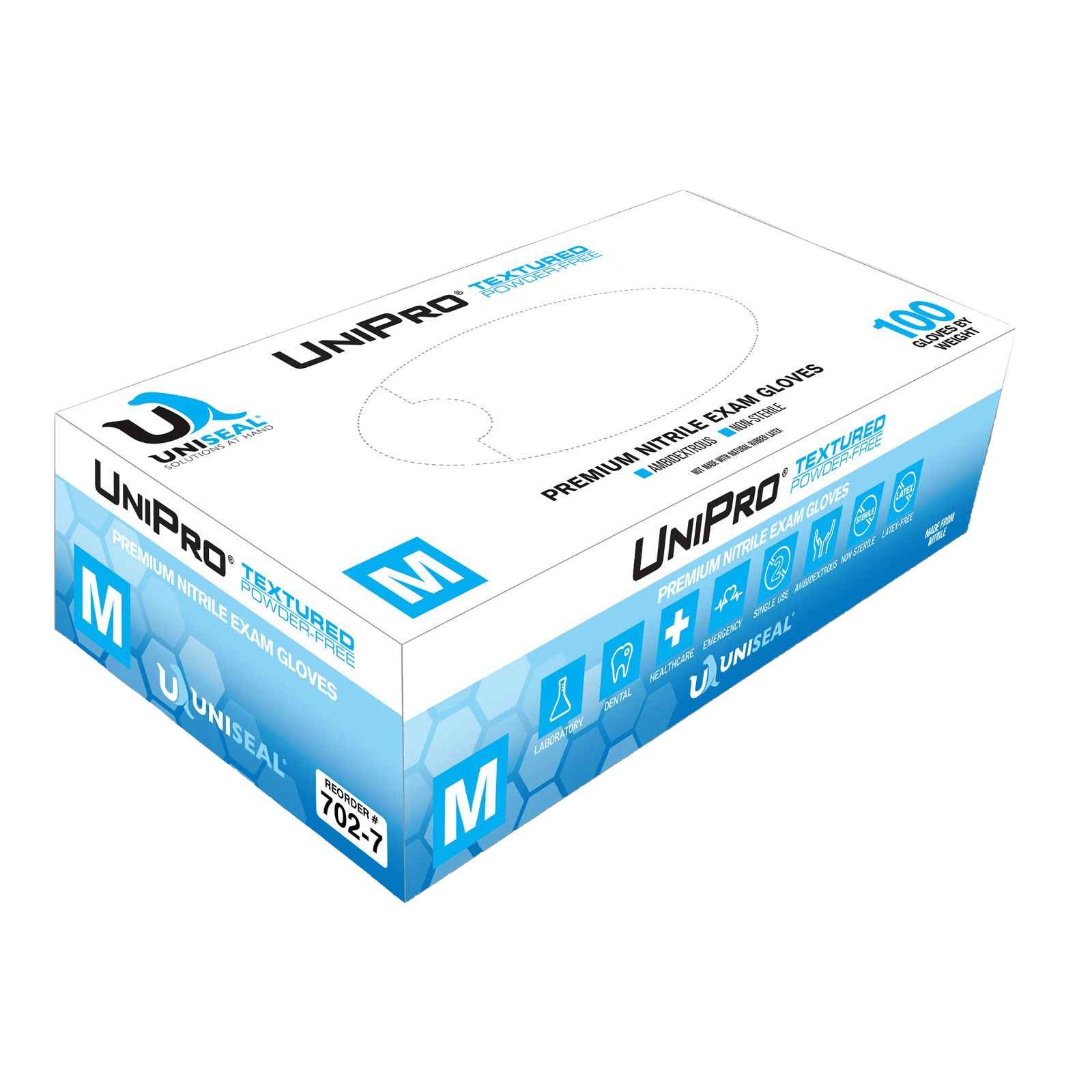 Uniseal® UniPro® Nitrile Powder-Free Exam Gloves 6 Mil (Box)