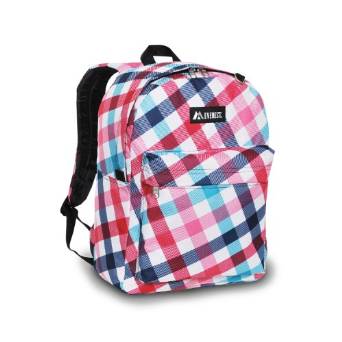 Everest Luggage Classic Backpack - Red/Blue Diamond