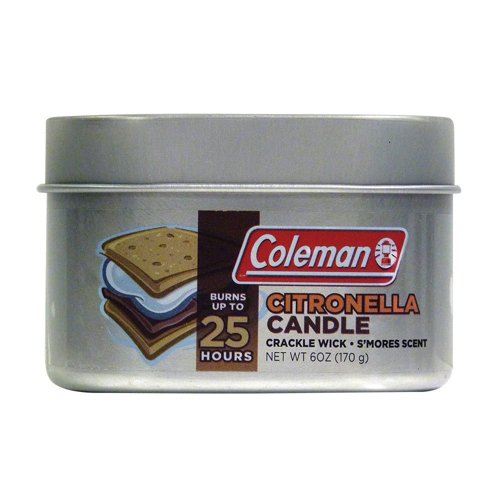 Coleman Scented Citronella Tin Candle - S'mores Scent