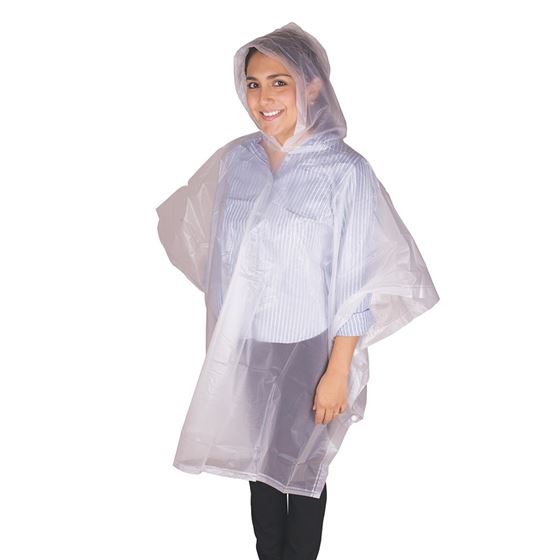 Peva Vinyl Poncho - 45X72 - Youth - Clear