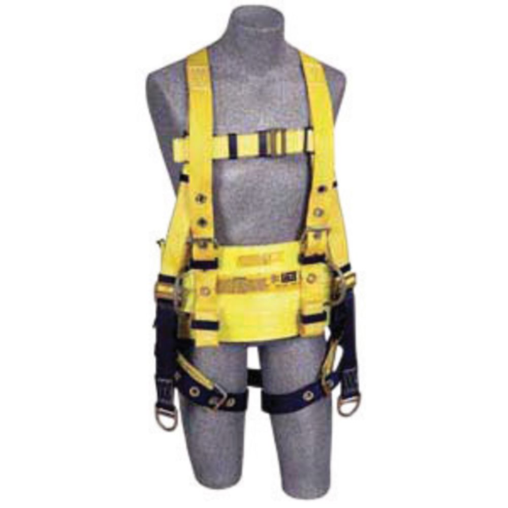 3M DBI-SALA Large Delta II No-Tangle Full Body Style Harness With Back And Lifting D-Ring And Tongue Leg Strap Buckle