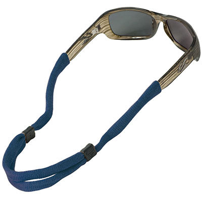 No-Tail Adjustable Standard End Cotton Eyewear Retainers - Navy Blue