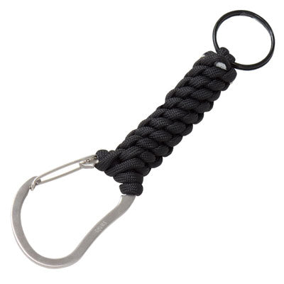 Eiger Paracord Carabiner Keychain - Black