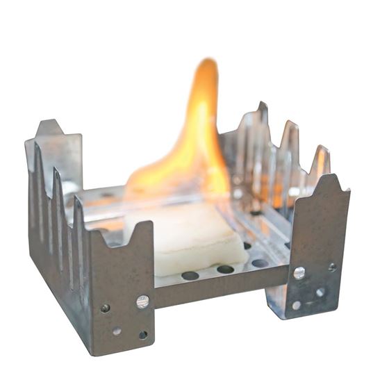 Fold-Up Backpacker's Stove - Silver