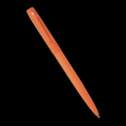 ORANGE METAL CLICKER PEN – Black Ink