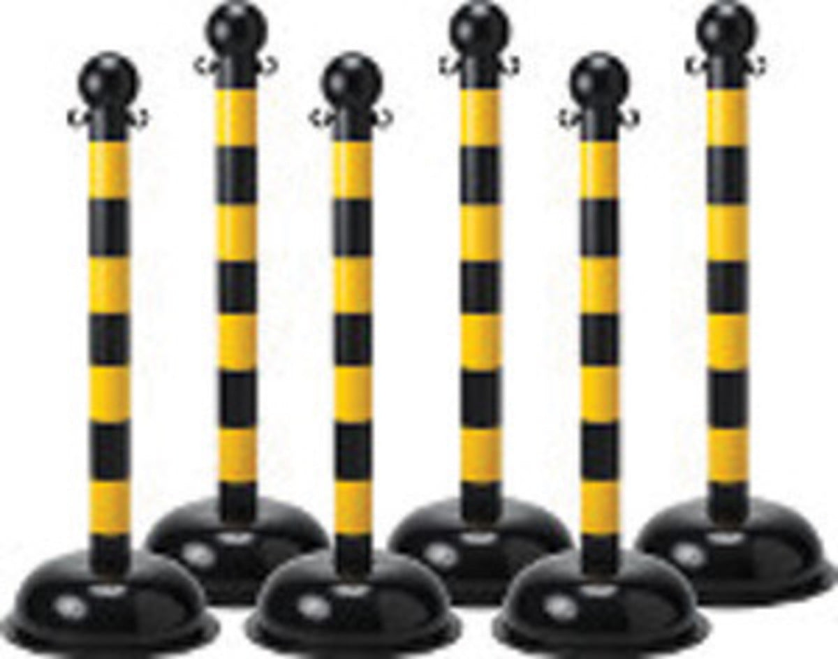 Brady ® 41" X 3" Black Polystyrene Bradylink® Warning Chain Post
