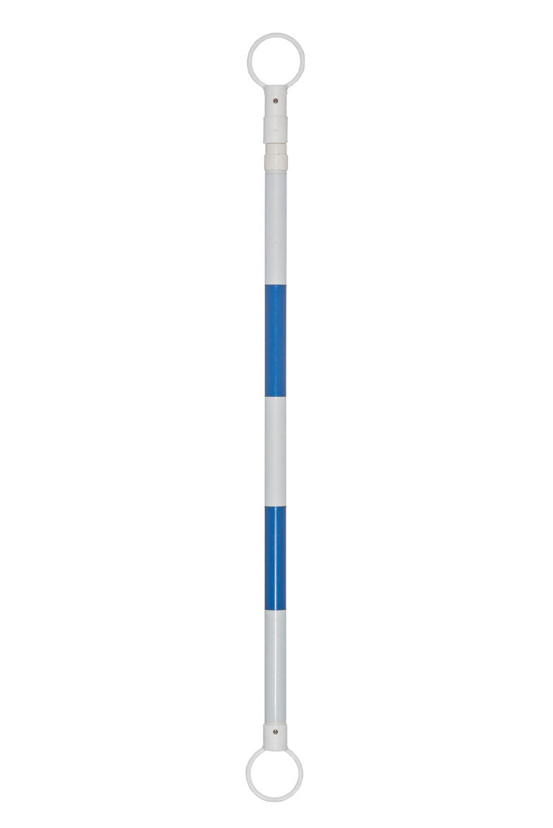 JBC™ 3 1/2' - 6' Blue And White ABS Plastic Cone Bar