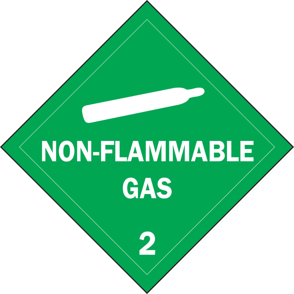 Brady® 10 3/4" X 10 3/4" White/Green Vinyl Safety Sign