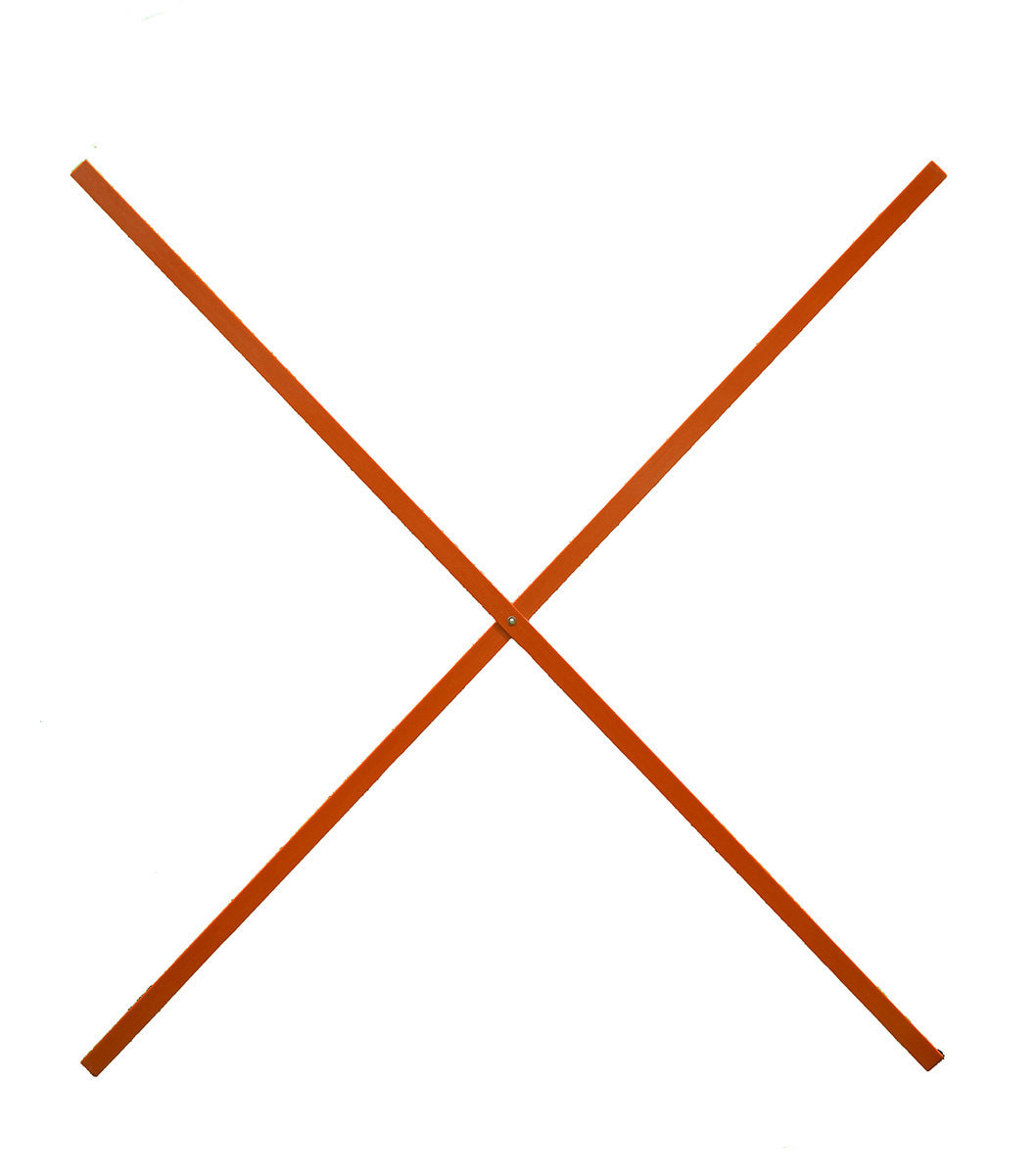 Cortina 65" X .25 Orange Fiberglass Roll-Up Sign Ribset