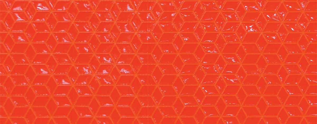 Cortina 30" X 9" Orange/Black Vinyl Roll-Up Sign Overlay