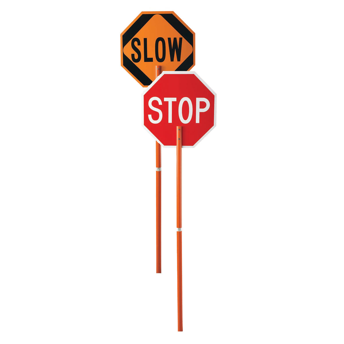 Cortina Safety Products 24" Orange Plastic Traffic Control Paddle