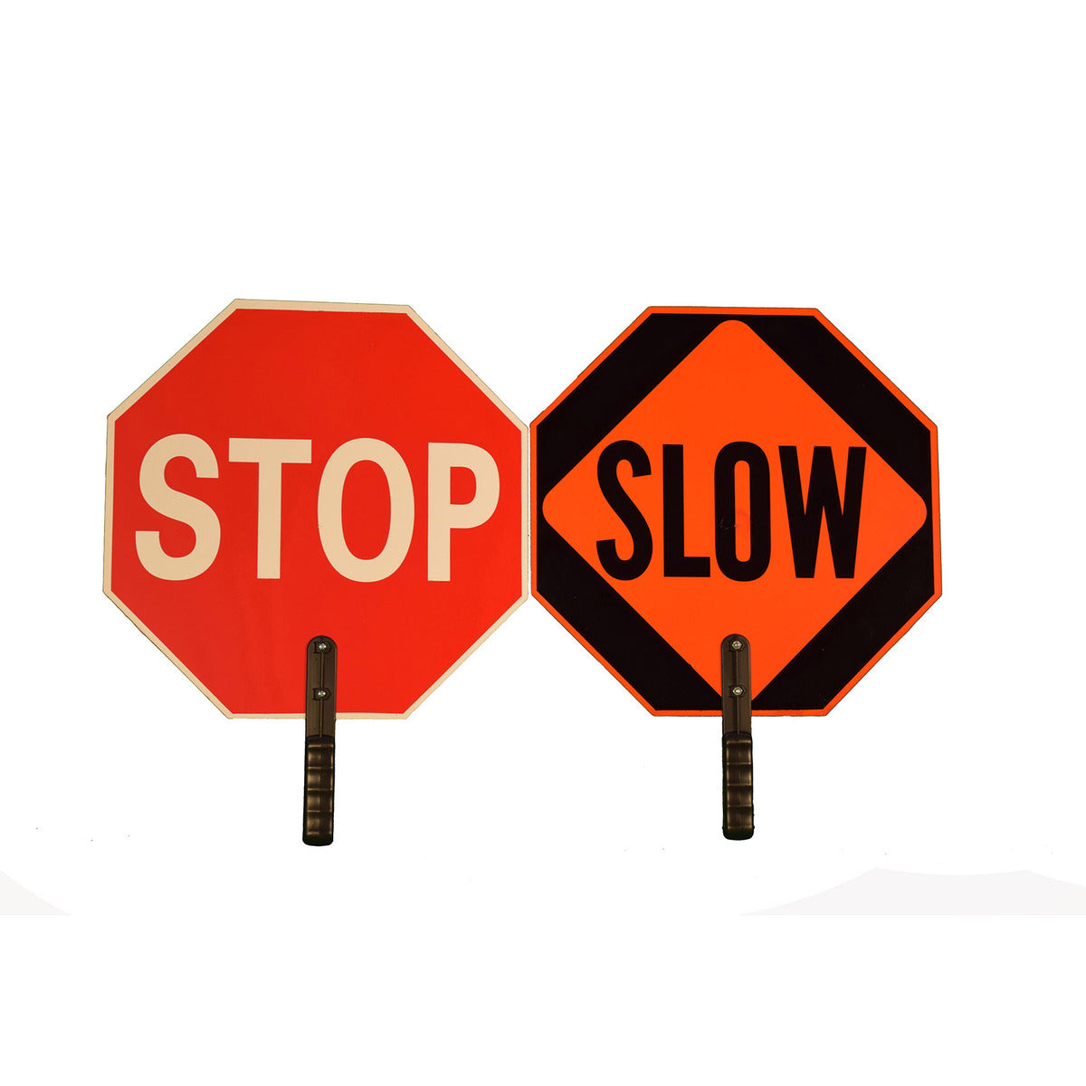 Cortina Safety Products 18" Red/Orange Plastic Traffic Control Paddle