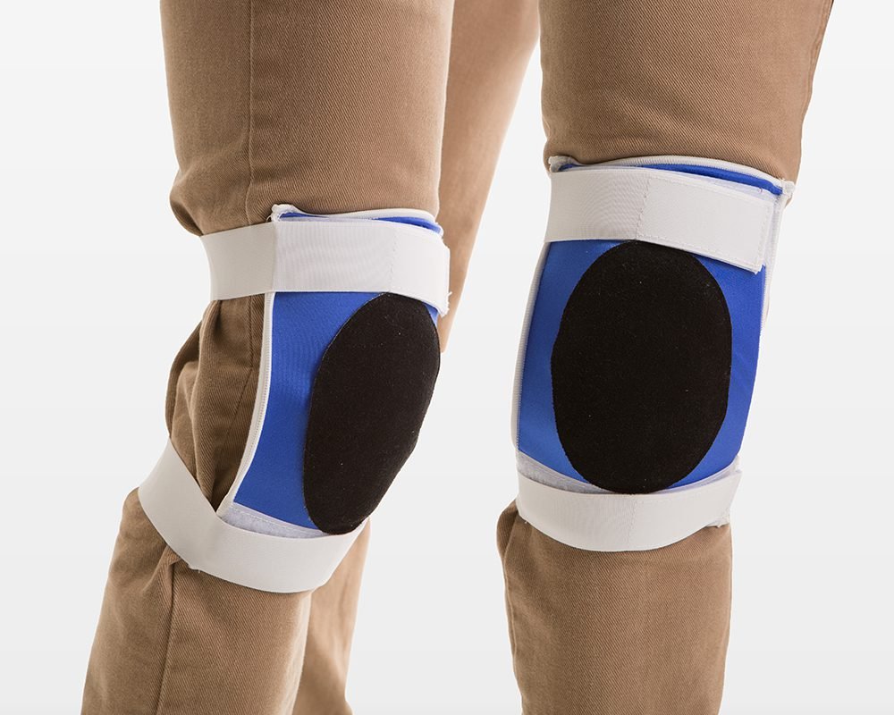 Impacto Black Suede Leather Kneepads