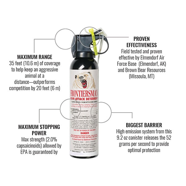 Frontiersman Bear Spray 9.2 oz