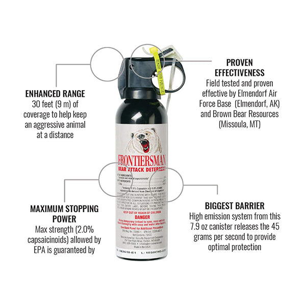 Frontiersman Bear Spray 7.9 oz