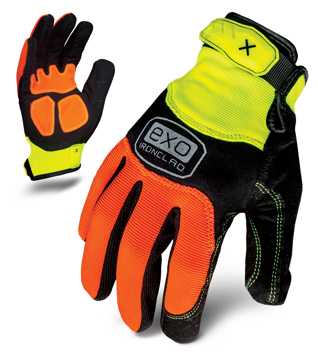Ironclad EXO-HZA Hi-Viz Abrasion Gloves