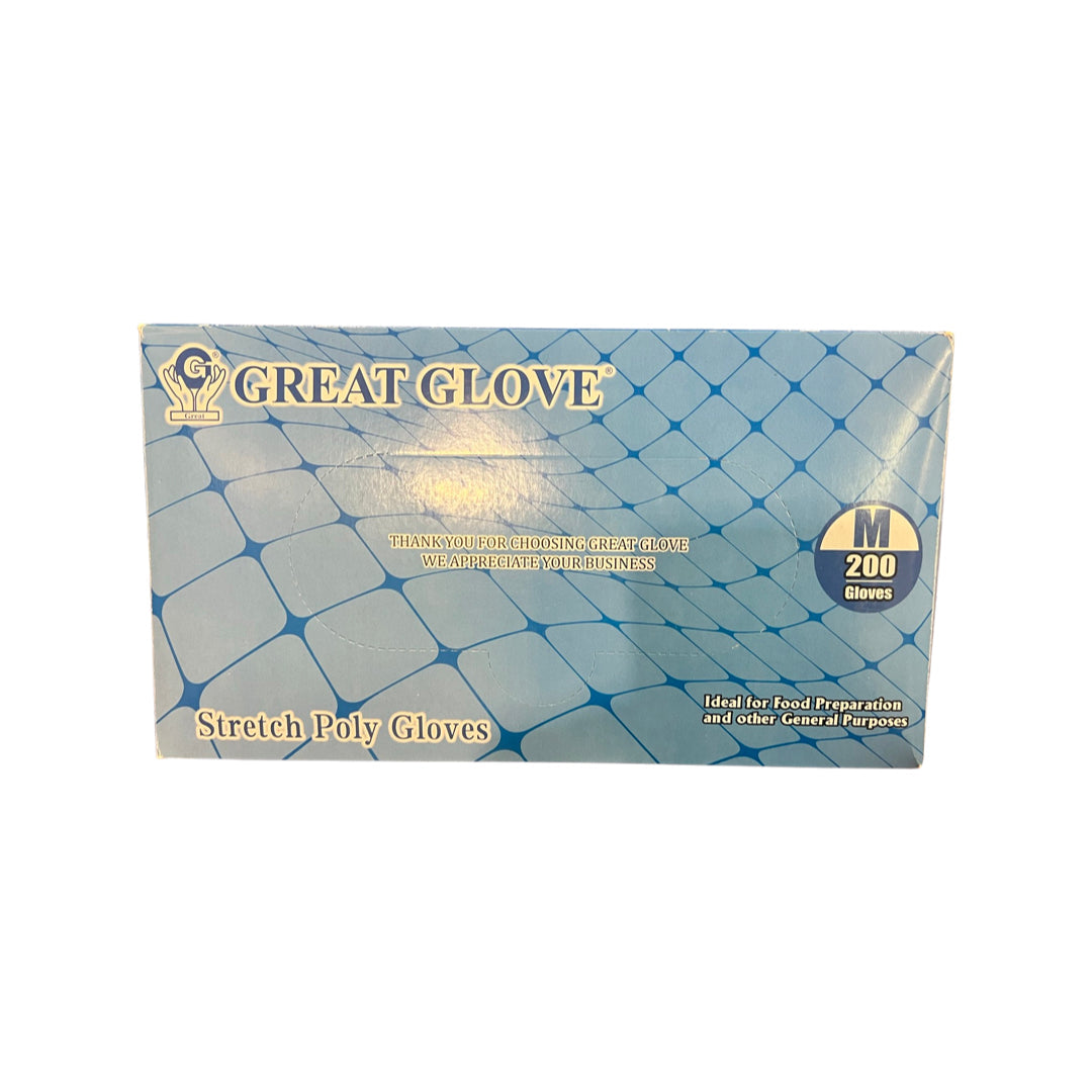 STRECTCH POLY GLOVES Thermoplastic Polyethylene