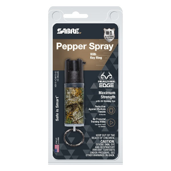Realtree® Edge Camouflage Pepper Spray with Key Ring