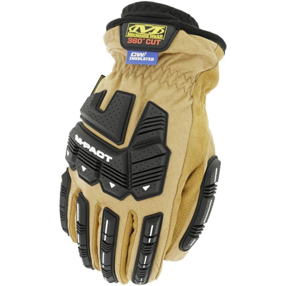 Mechanix Wear Durahide™ Insulated Driver Handschoenen (L, Zwart/grijs) – Geïsoleerd Met 3M Thinsulate, Sherpa Voering, Ademend Durahide-leder